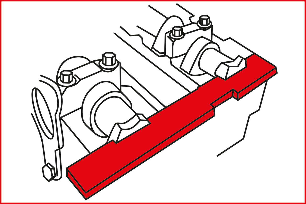 KS Tools Motoreinstell-Werkzeug-Satz für Ford - Volvo, 4-tlg