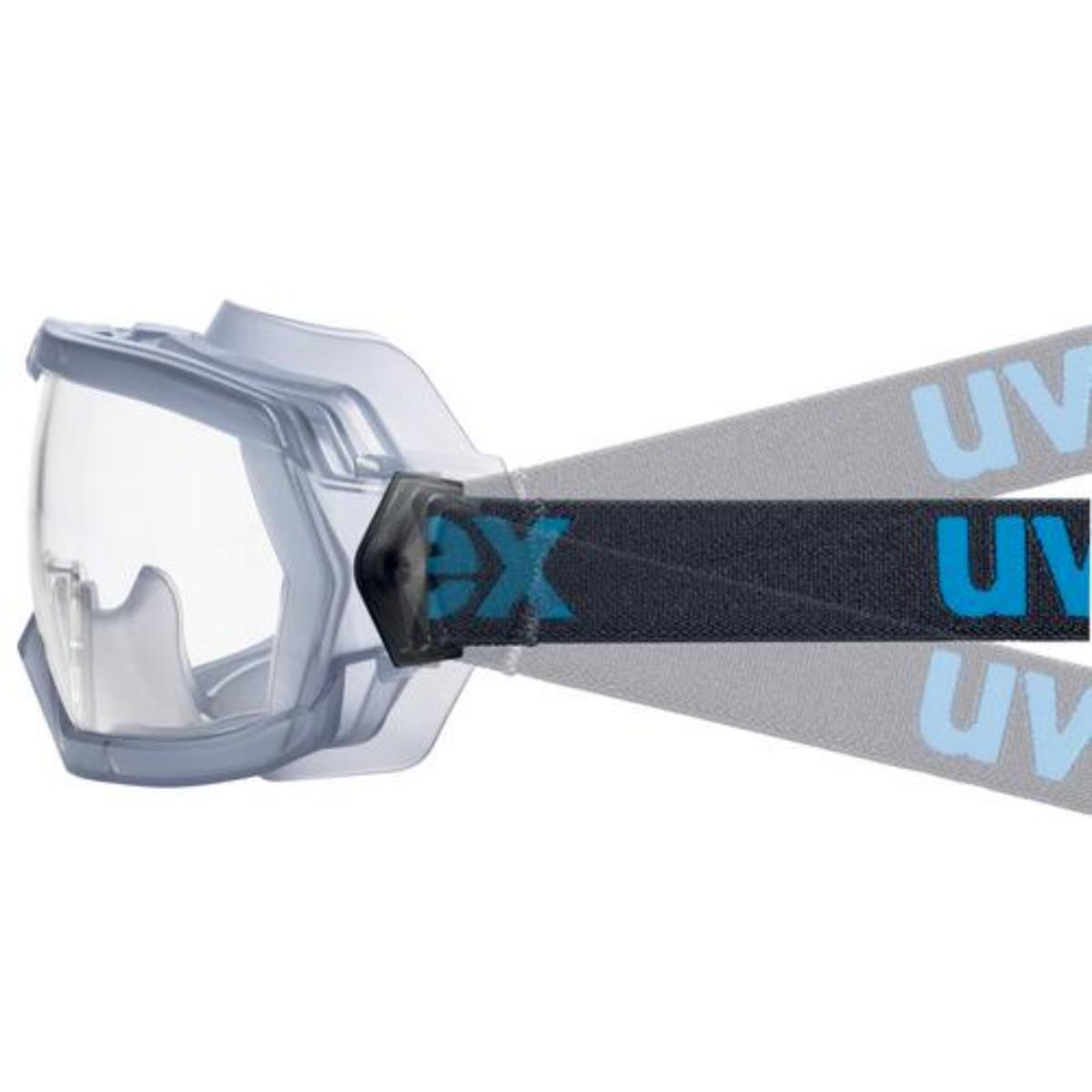 uvex hypervision Vollsichtbrille innen beschlagfrei, außen extrem kratzfest & chemikalienbeständig
