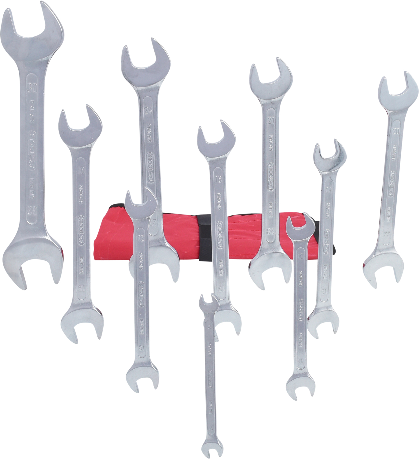 KS Tools Doppel-Maulschlüssel-Satz, 11-tlg, 6x7-30x32mm