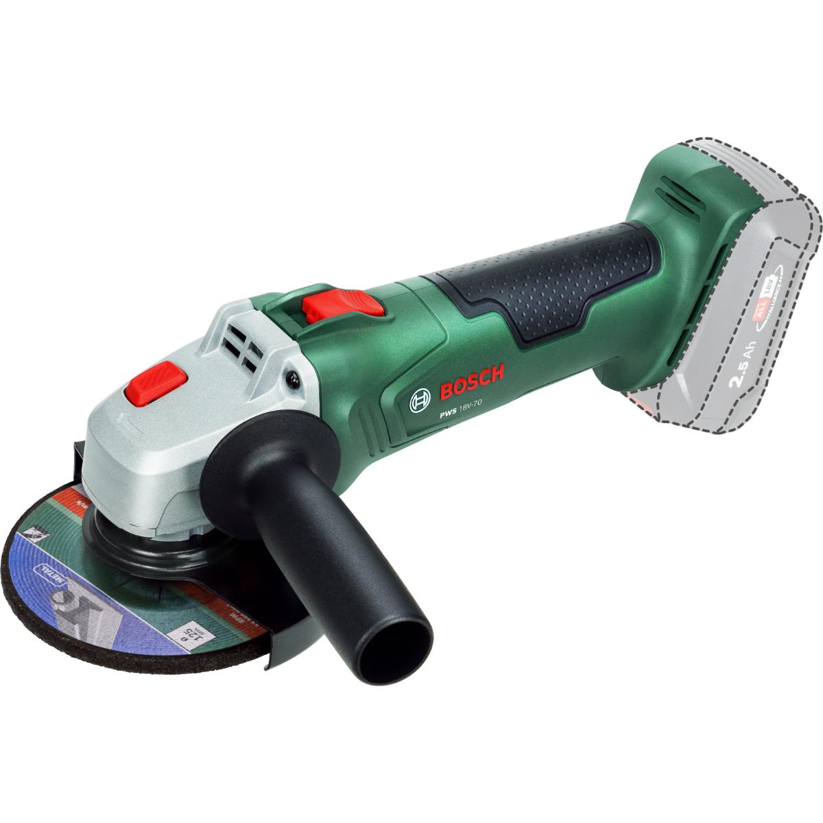 Bosch Akku-Winkelschleifer PWS 18V-70