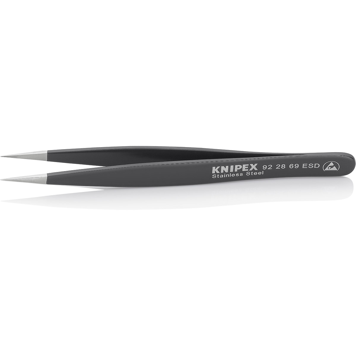 KNIPEX Universalpinzette ESD Edelstahl glatt