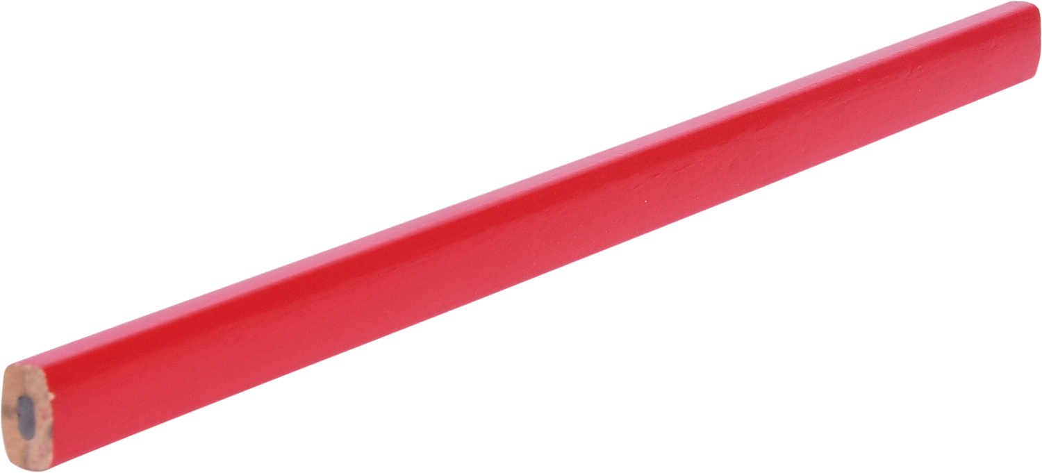 KS Tools Zimmermanns-Bleistift, rot, HB