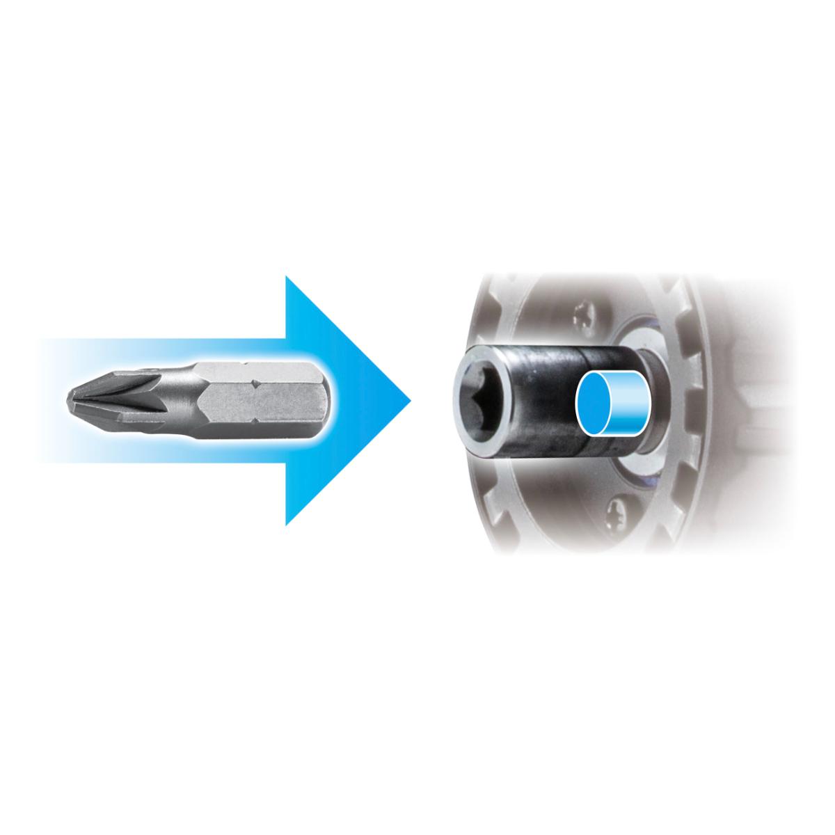 Makita Akku-Bohrschrauber mit Wechselkopfsystem mit 1x Bohrfutter 13 mm LXT 18V - DDF491Z
