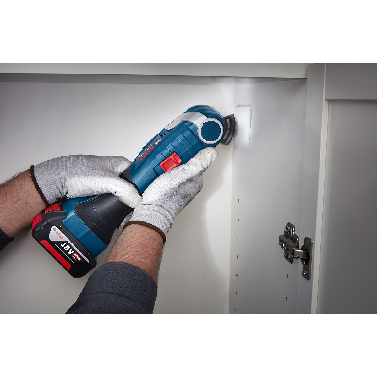 Bosch Akku-Multi-Cutter GOP 18V-34, Starlock Tauchsägeblätter+diverses Zubehör, L-BOXX