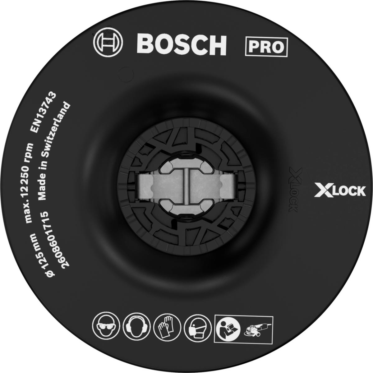 Bosch PRO X-LOCK Stützteller, mittelhart, 115 mm