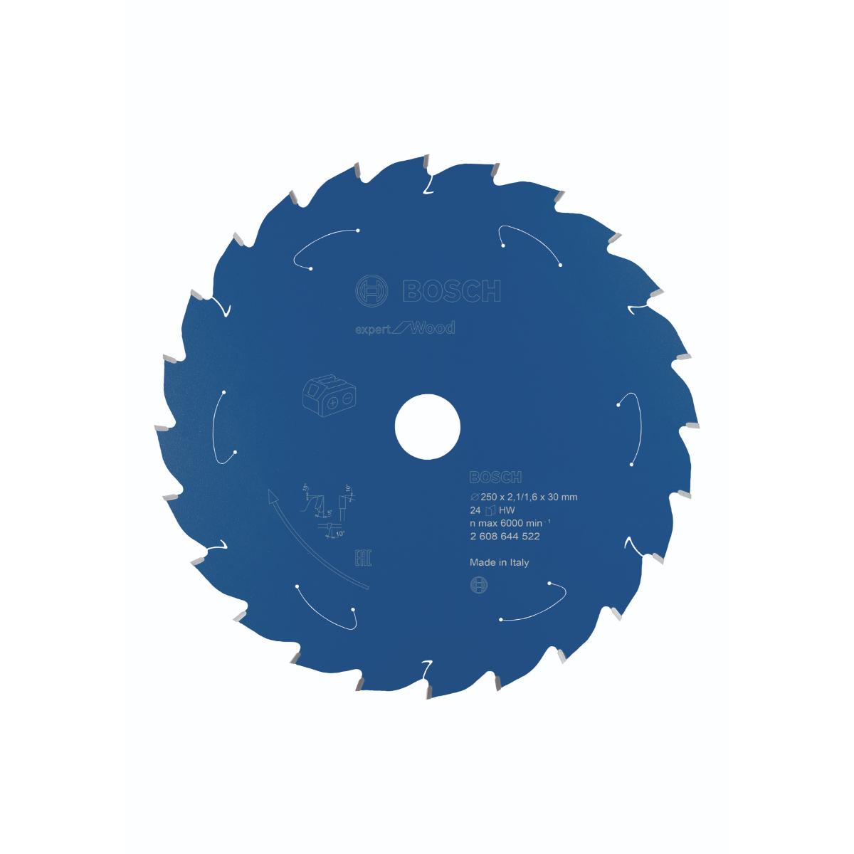 Bosch Kreissägeblatt für Akkusägen Expert for Wood, 254 x 2,1/1,6 x 30