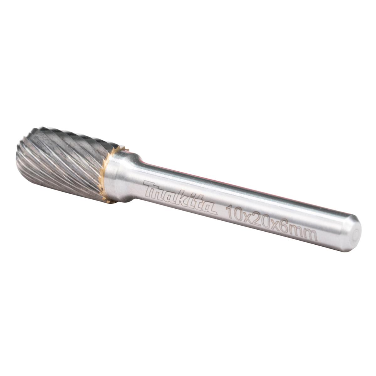 Makita Hartmetall Frässtift Walzenrund - Einfachverzahnung - LxØ 20x10 mm - B-52744