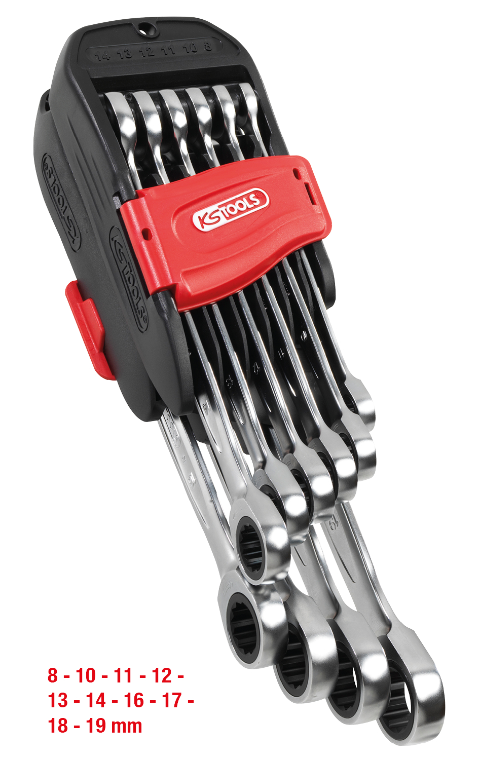 KS Tools GEARplus Ratschenringmaulschlüssel-Satz, 10-tlg