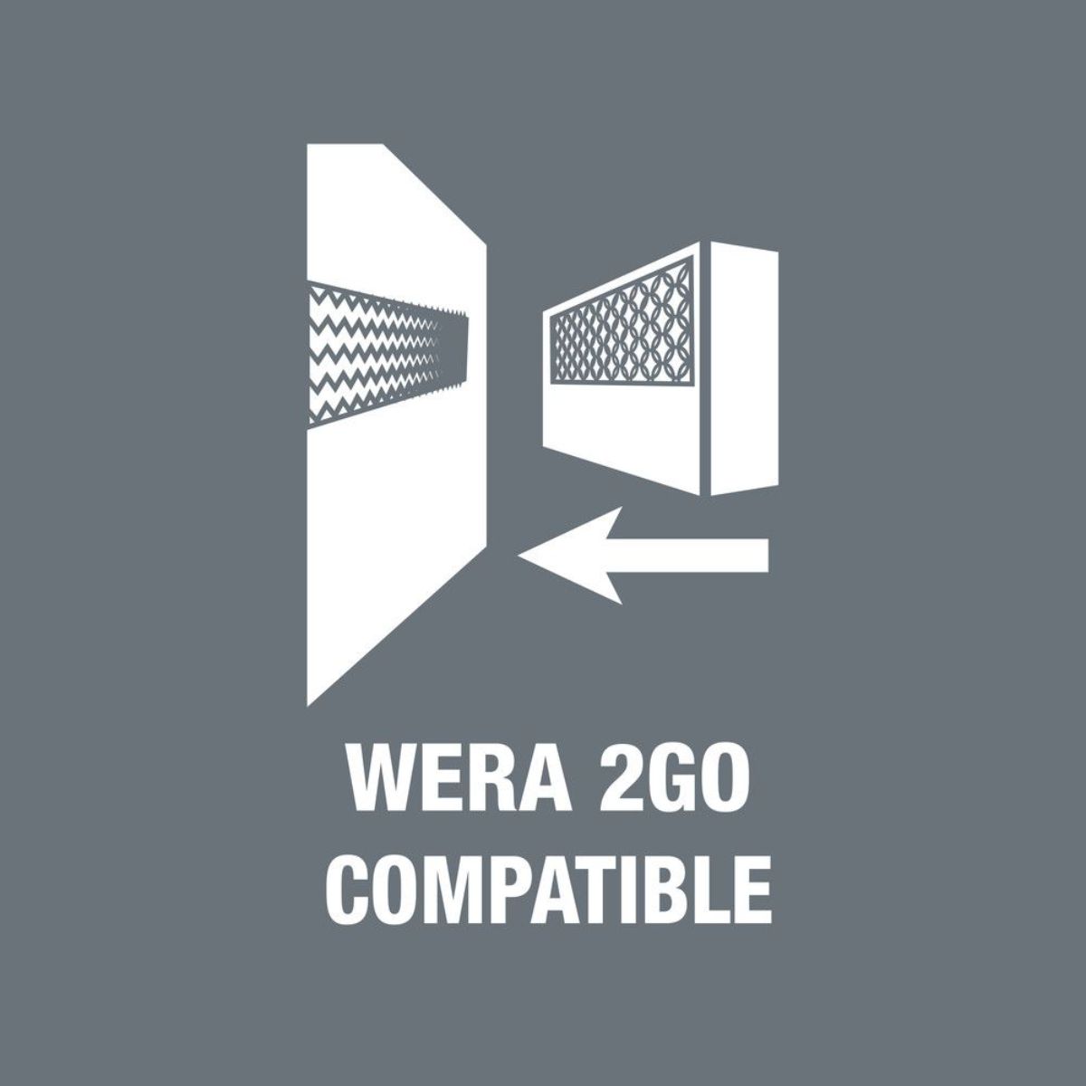 Wera 2go 2 XL Werkzeug-Container, 2-teilig
