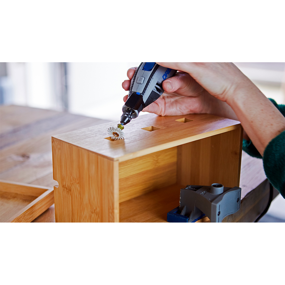 DREMEL 471S Feinschleifbürste Ø 25,4 mm, Körnung 36, EZ SpeedClic kompatibel (1 Stück)