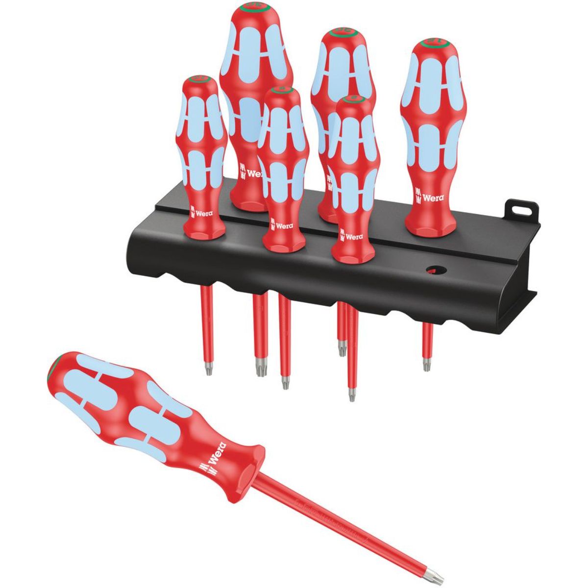 Wera 3167 i/7 TORX Schraubendrehersatz, Edelstahl + Rack, 7-teilig