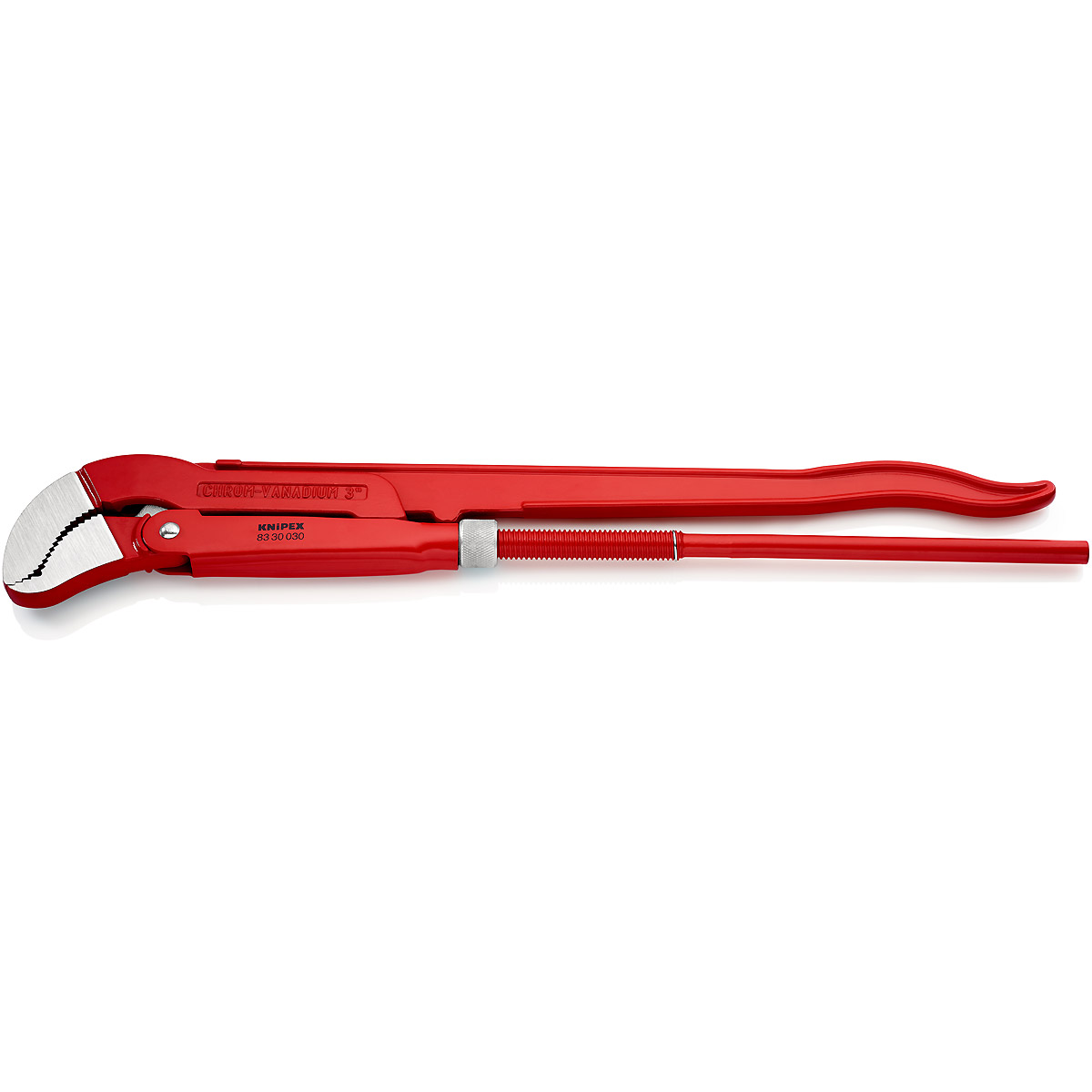 KNIPEX Rohrzange S-Maul 680 mm rot pulverbeschichtet