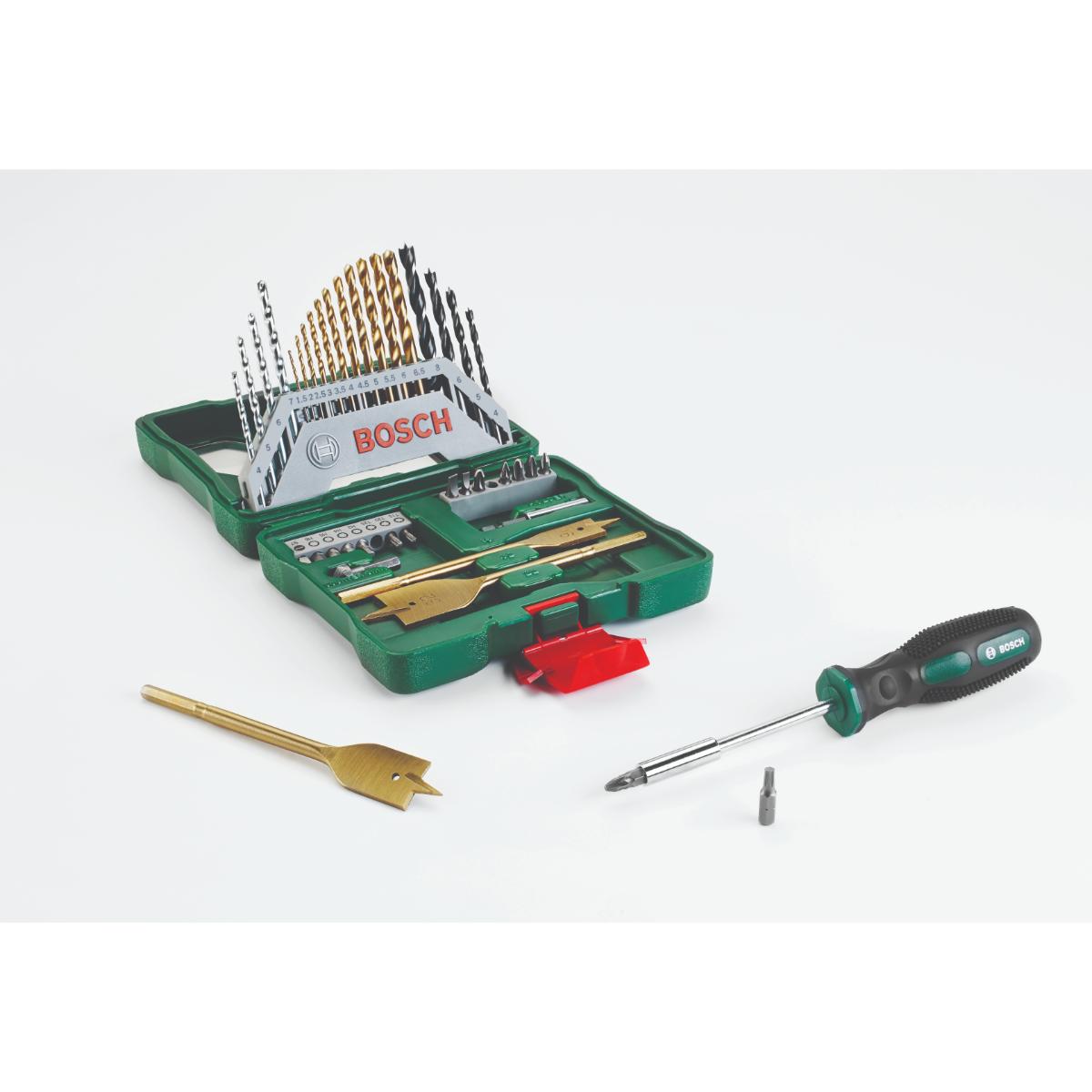 Bosch X-Line TiN-beschichtetes Set, 40‑tlg. + Handschraubendrer