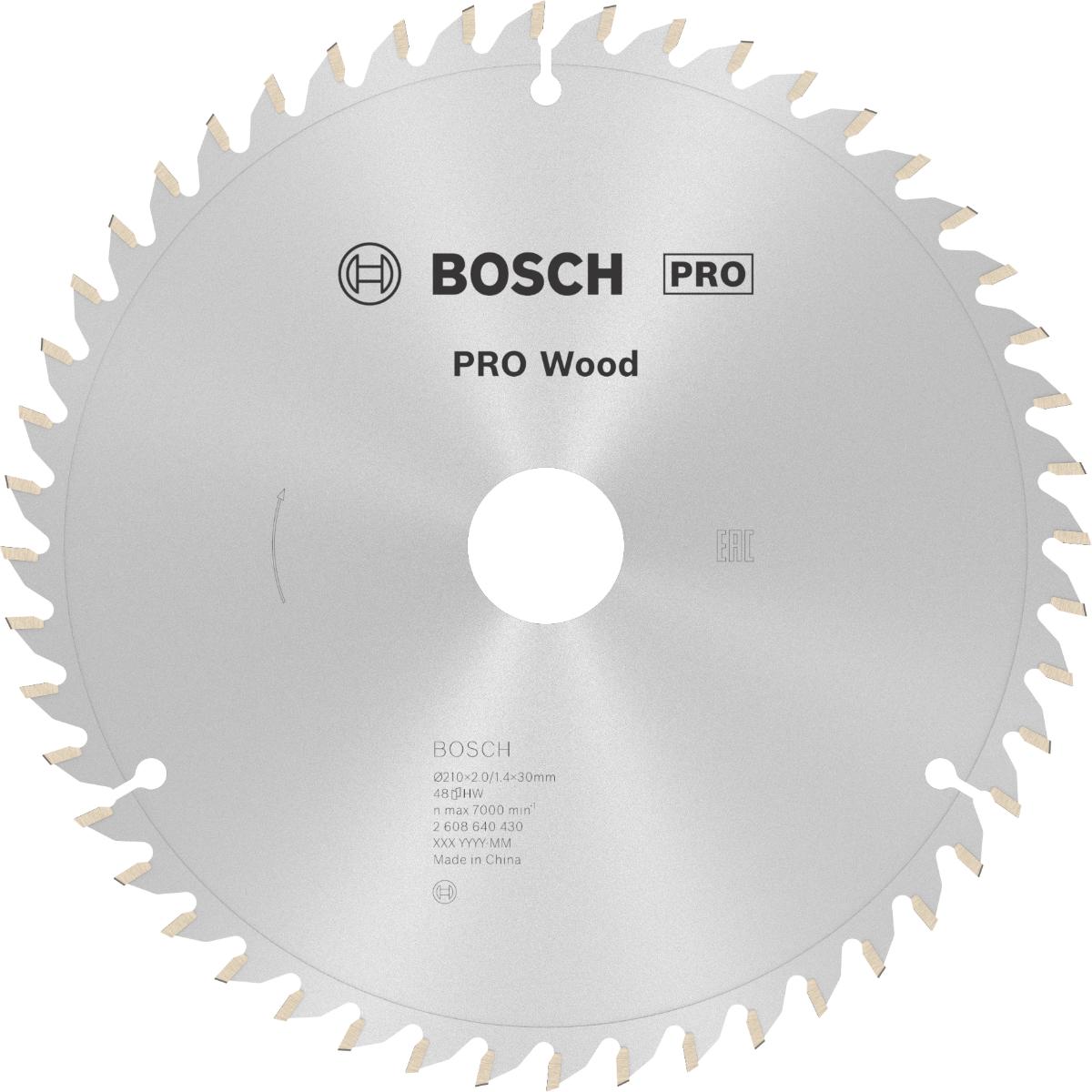Bosch PRO Kreissägeblatt Optiline Wood für Kapp- und Gehrungssäge ø 210 mm