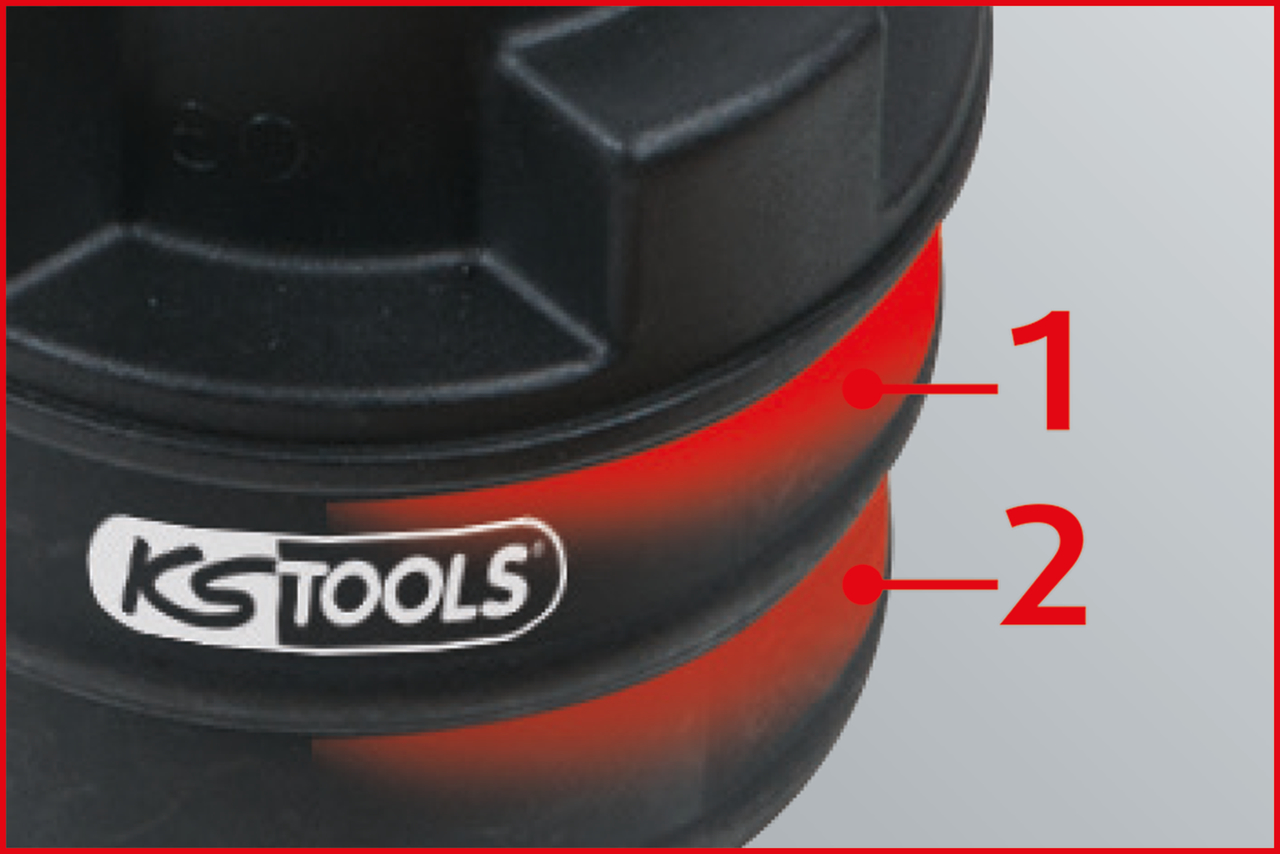 KS Tools 2-stufiger Einlass-Adapter, 95x100 mm