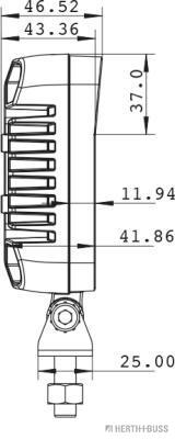 HERTH&BUSS Arbeitsscheinwerfer, LED, 12-32V