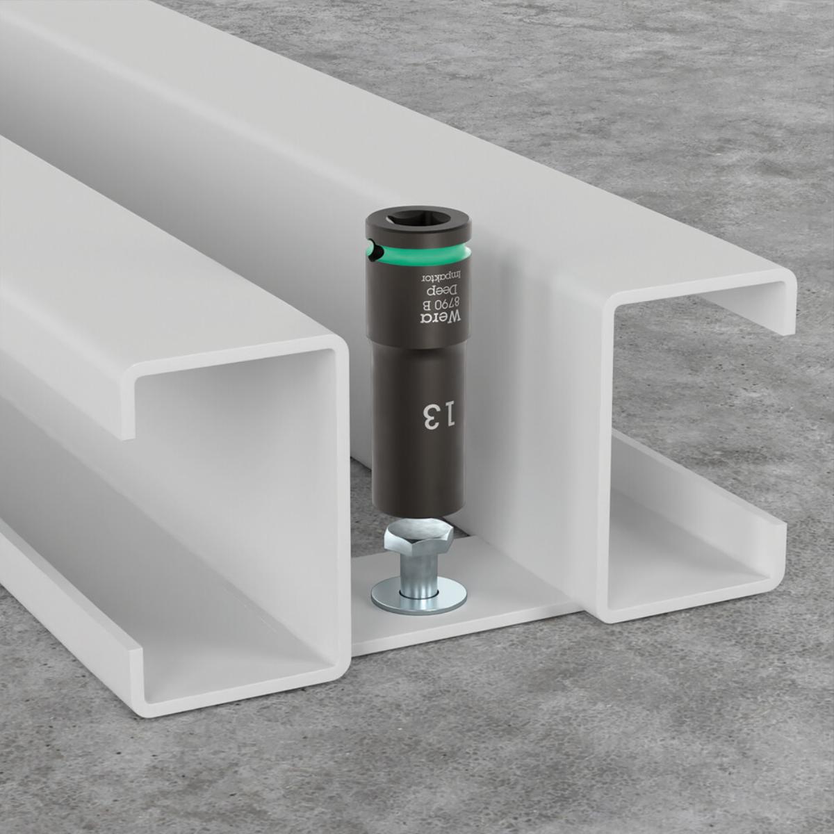 Wera 9728 Schaumstoffeinlage Zyklop B 3/8" Impaktor Deep Steckschlüsseleinsatz Set 1