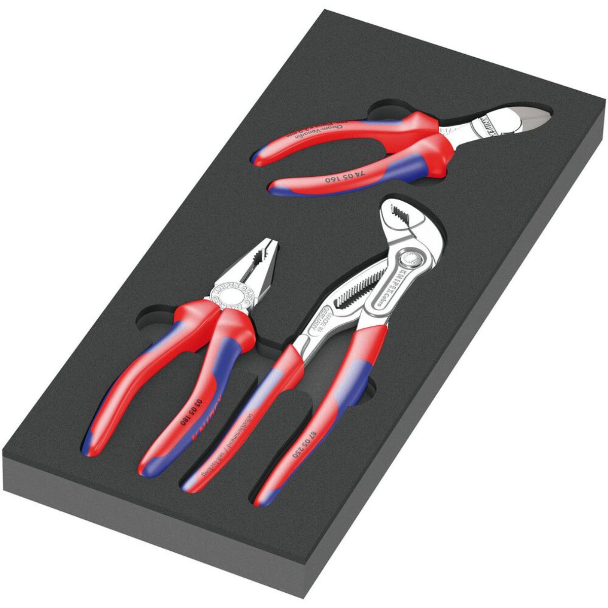 Wera 9780 Schaumstoffeinlage KNIPEX Zangen Set 1, 3-teilig