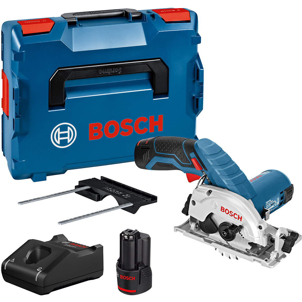 Bosch Akku-Kreissäge GKS 12V-26, mit 2 x 3.0 Ah Li-Ion Akku, L-BOXX