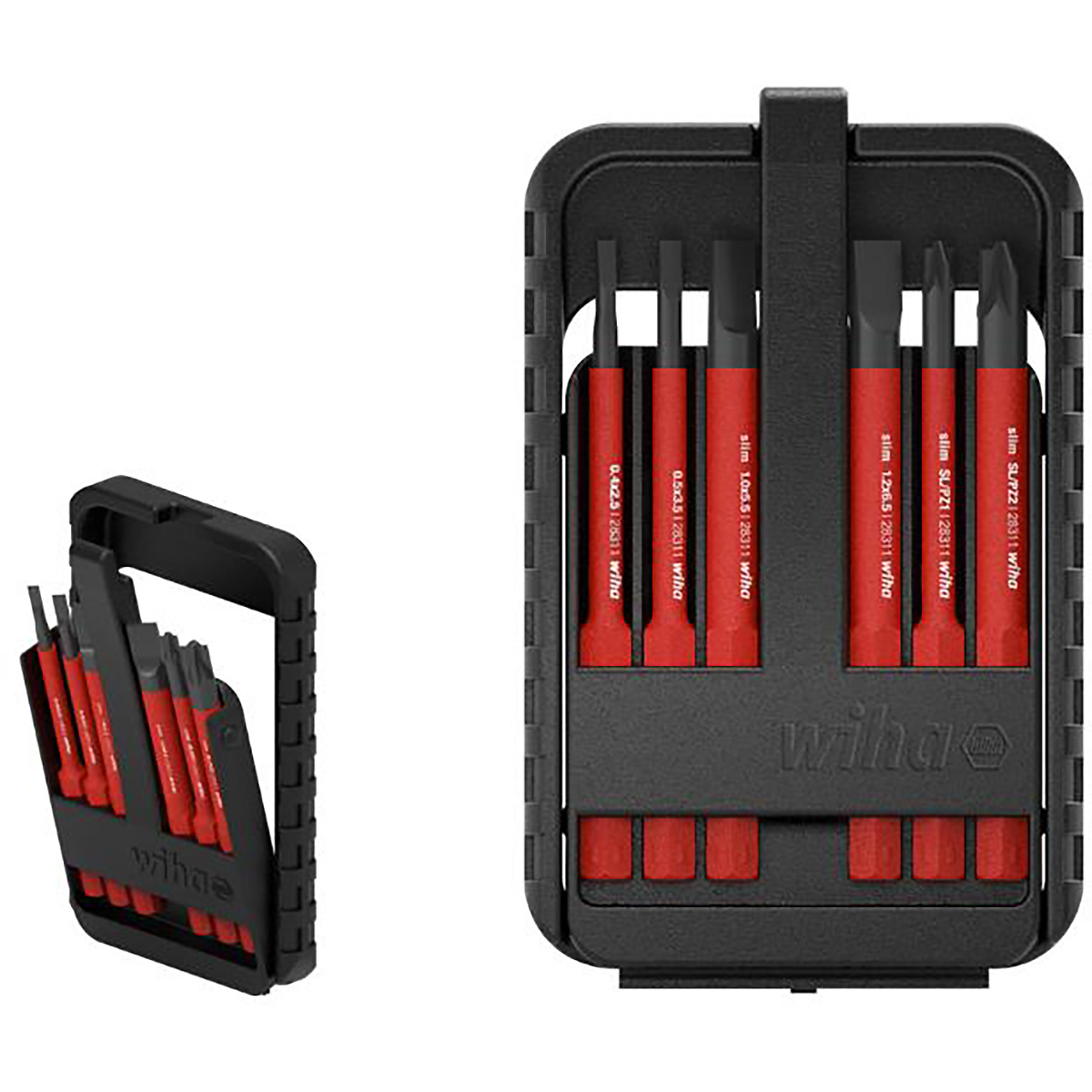 Wiha Bit Set slimBit electric Schlitz, PlusMinus/Pozidriv 6-teilges Set