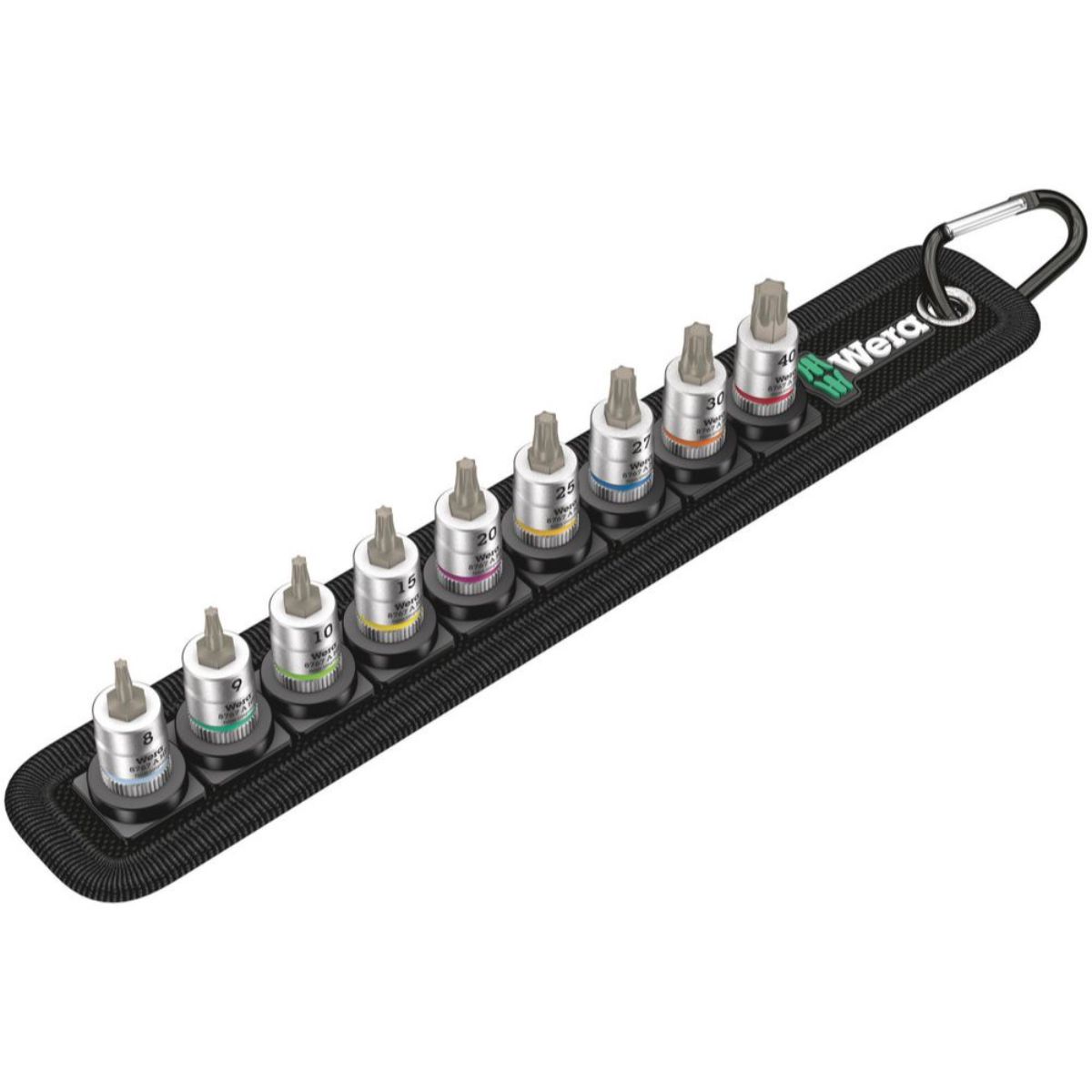 Wera Belt A 3 TORX HF Zyklop Bitnuss-Satz TORX, mit Haltefunktion, 1/4"-Antrieb, 9-teilig
