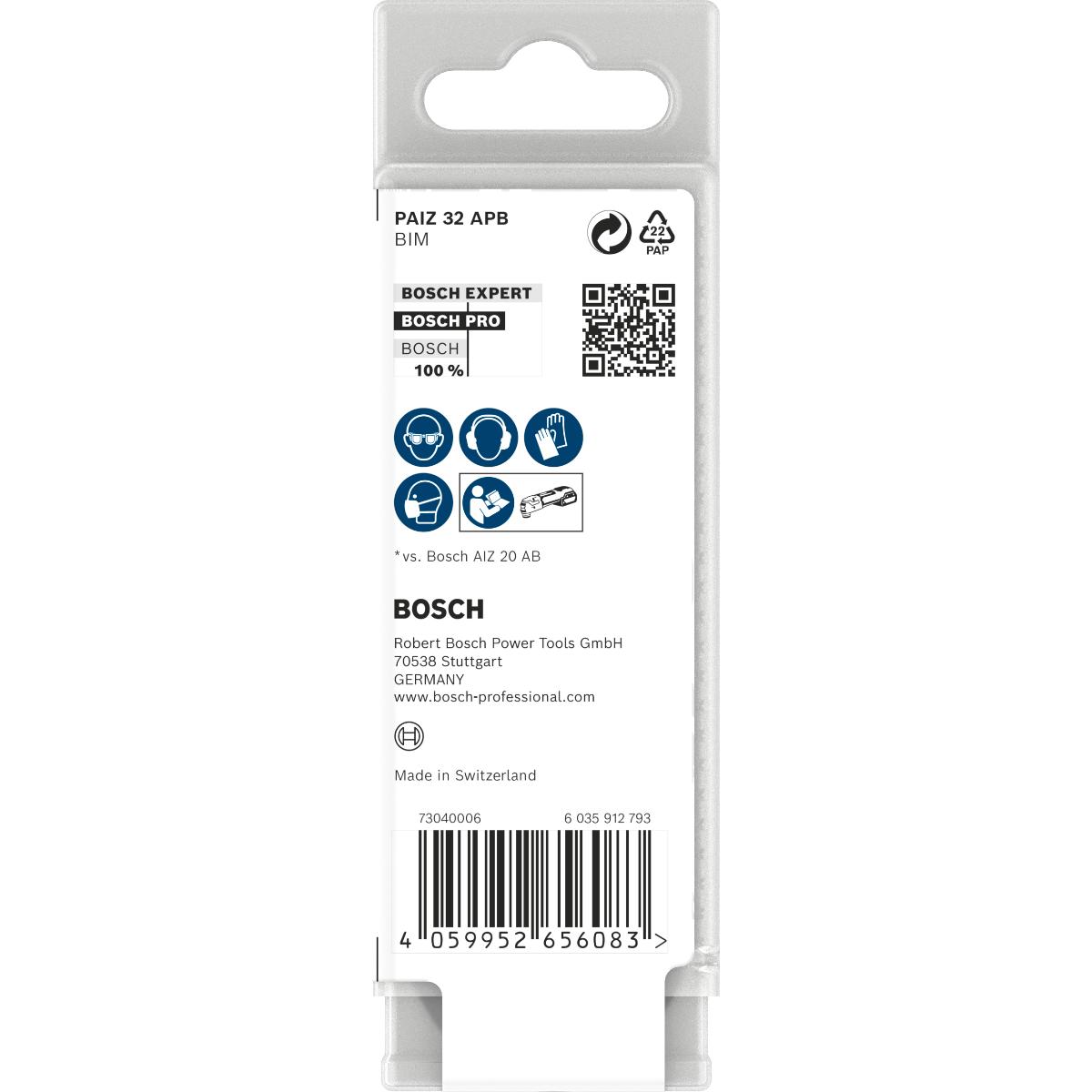 Bosch PRO PAIZ 32 APB Blatt für Multifunktionswerkzeuge,32 x 60 mm