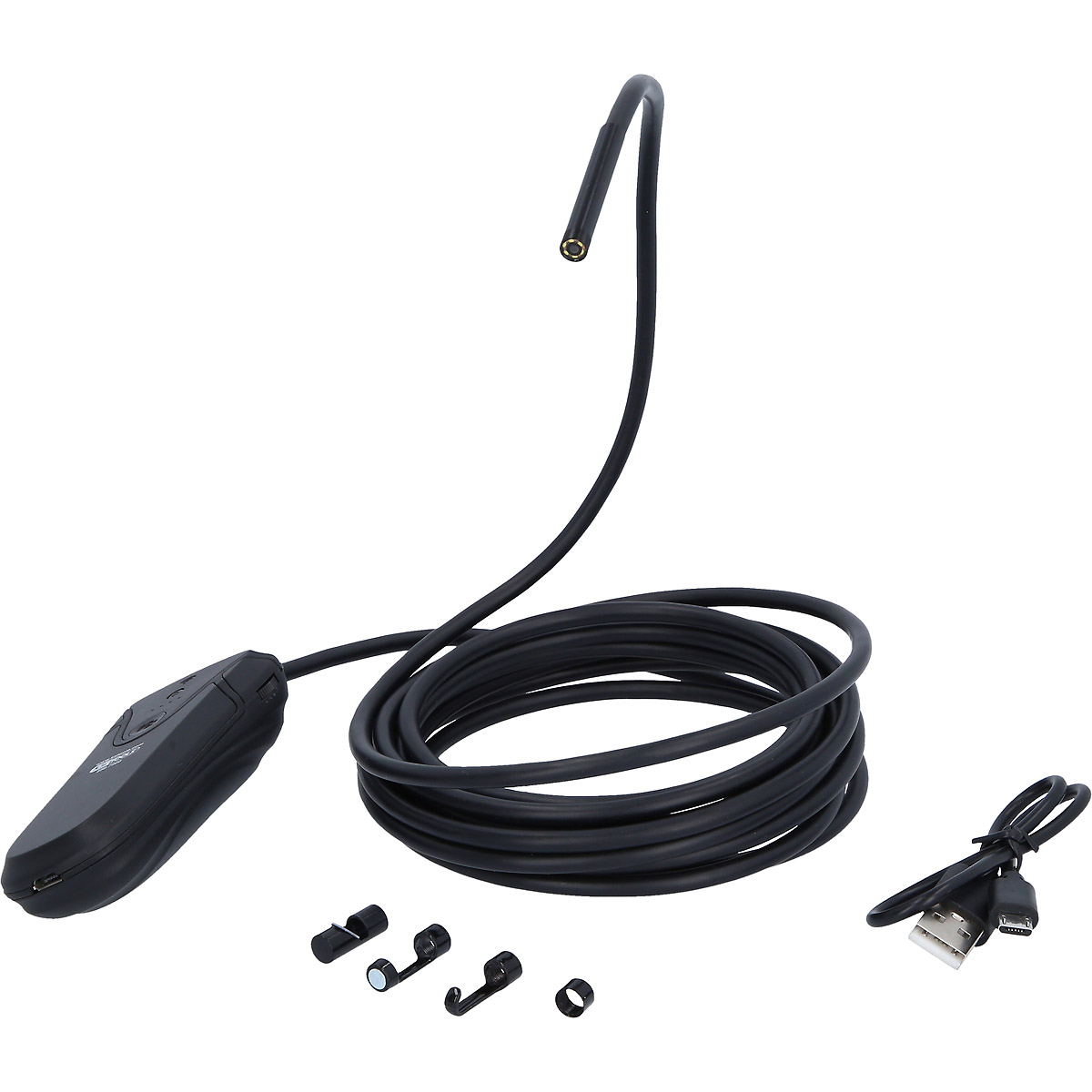 KS Tools Wi-Fi-Videoskop-Satz mit Ø 5,5 mm 0° HD Frontkamera-Sonde, 5-tlg