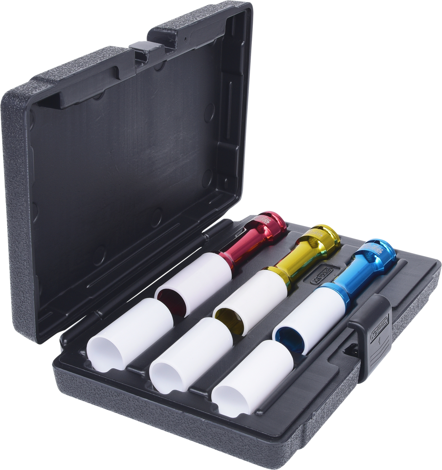 KS Tools 1/2" Alu Kraft-Stecknuss-Satz, lang, 6-tlg