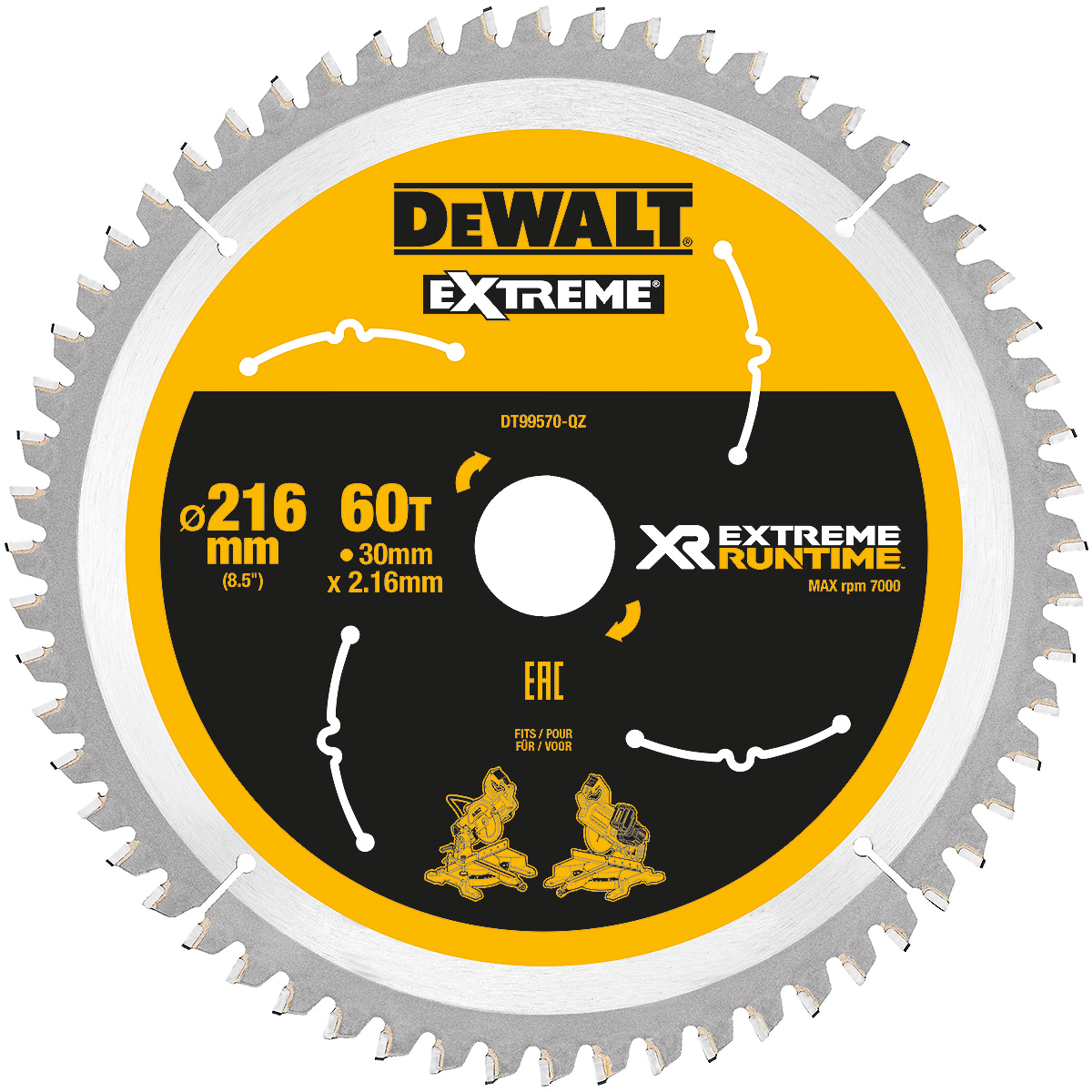 DEWALT XR EXTREME Kreissägeblatt stationär Extra feine Schnitte