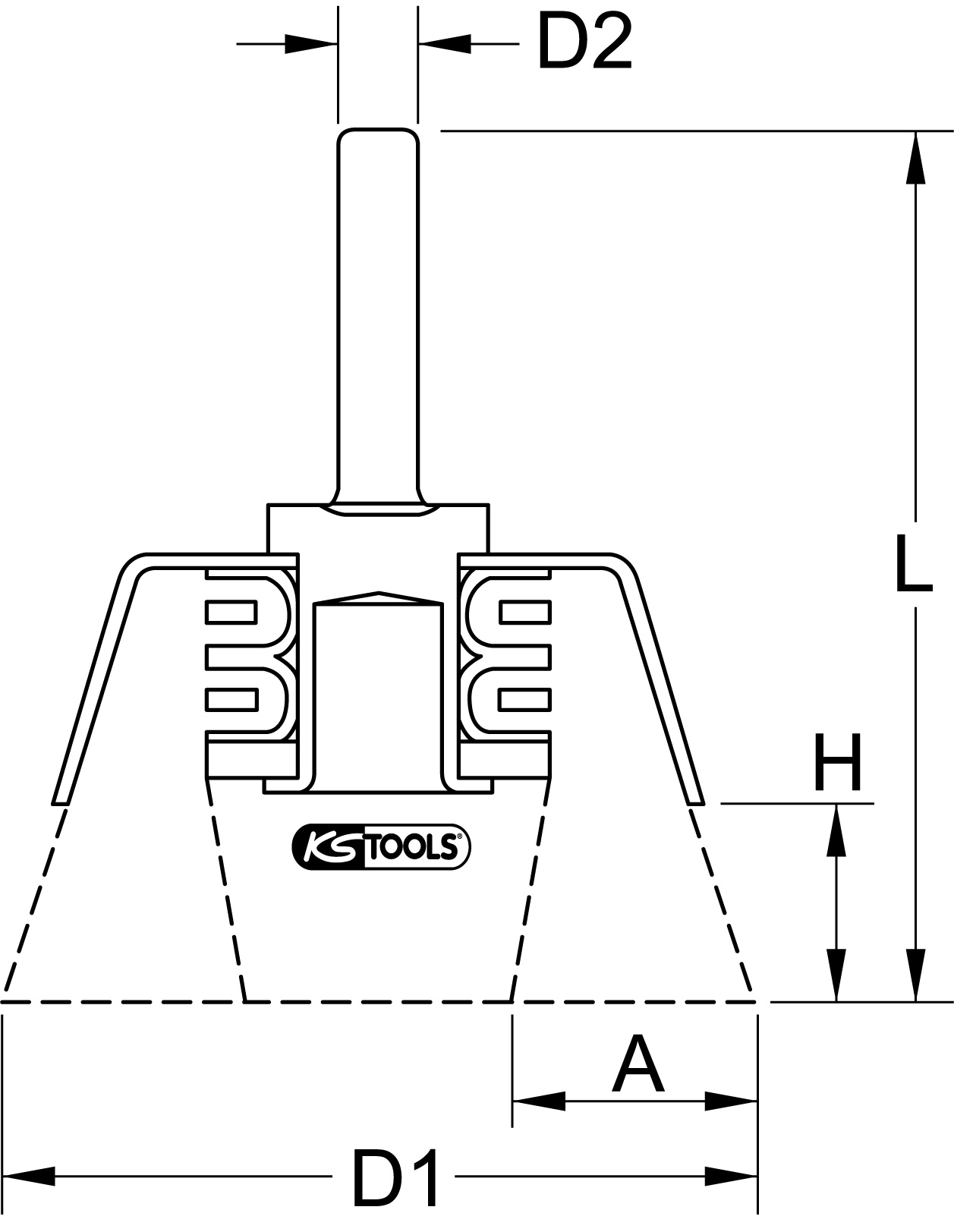 KS Tools Stahldrahttopfbürste 0,3mm