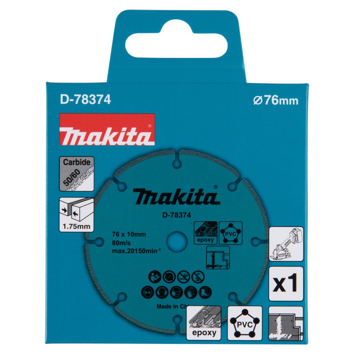 Makita Trennscheibe 76mm universal Ø 76 mm, 1,75 mm, K40/50