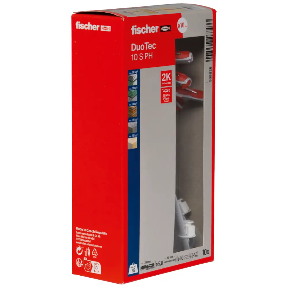 Fischer Nylon-Kippdübel DuoTec 10 S PH (10)