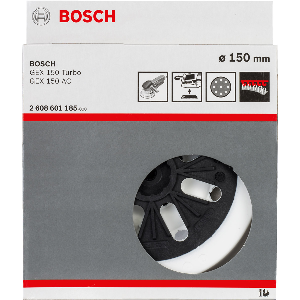 Bosch Schleifteller, 150 mm, für GEX 125-150 AVE, GEX 150 AC, GEX 150