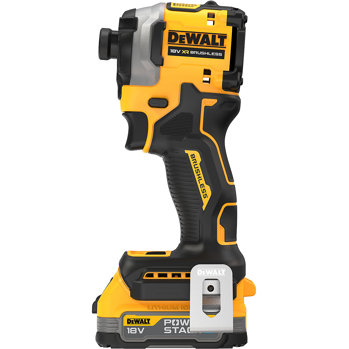 DEWALT Akku-Schlagschrauber 1/4 Zoll XR 18V + 2 Powerstack Akku + Schnellladegerät