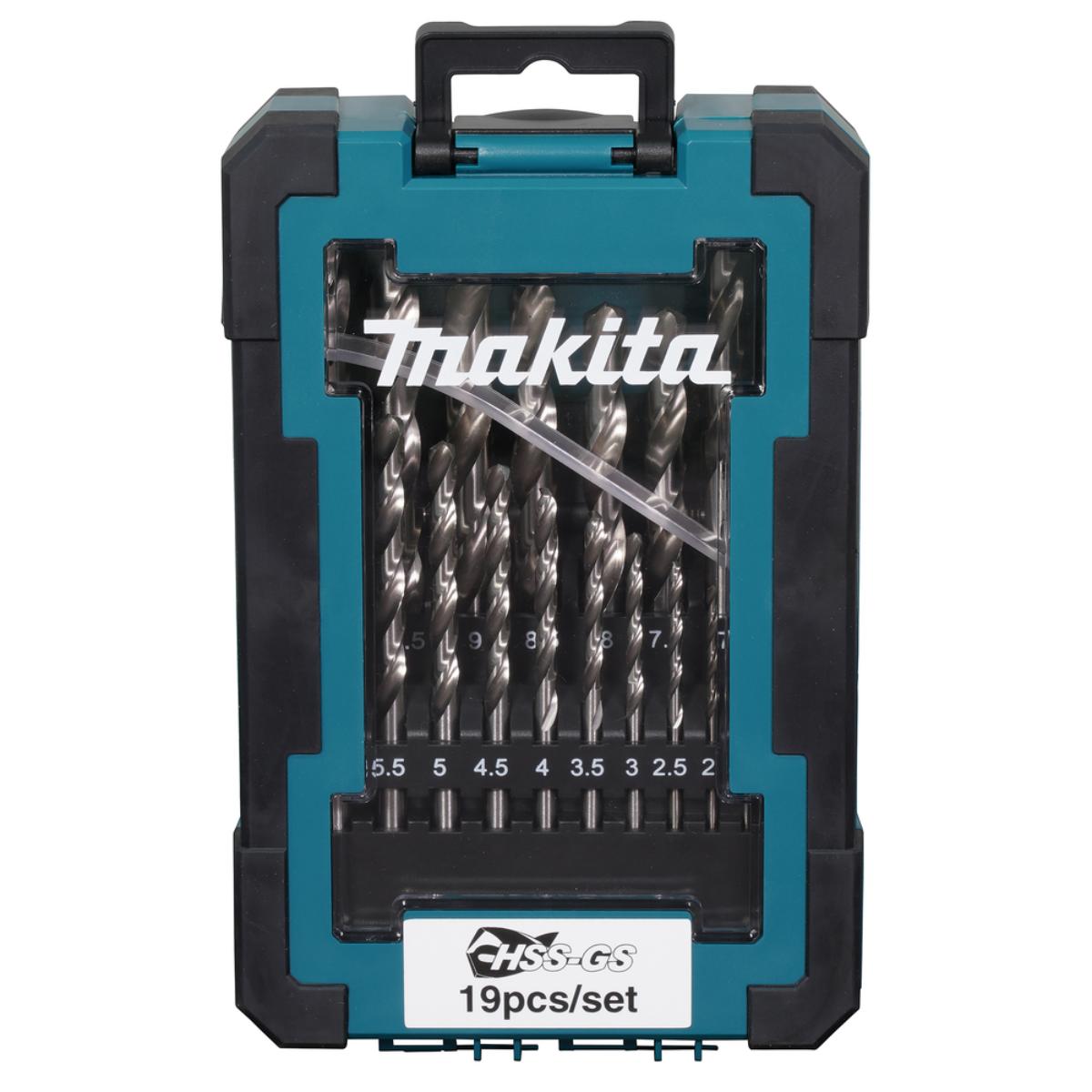 Makita HSS-GS Metallbohrer-Set 19-tlg. Ø 1-10 mm - D-78352