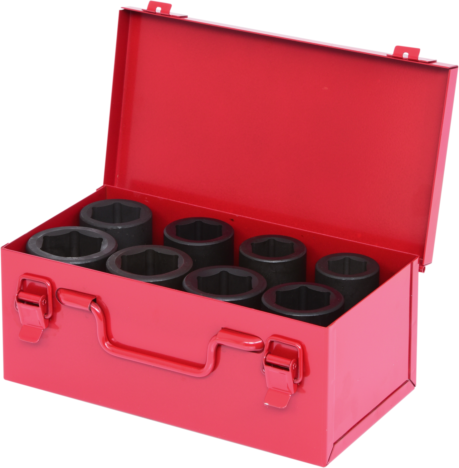 KS Tools 1" Sechskant-Kraft-Stecknuss-Satz, lang, 8-tlg