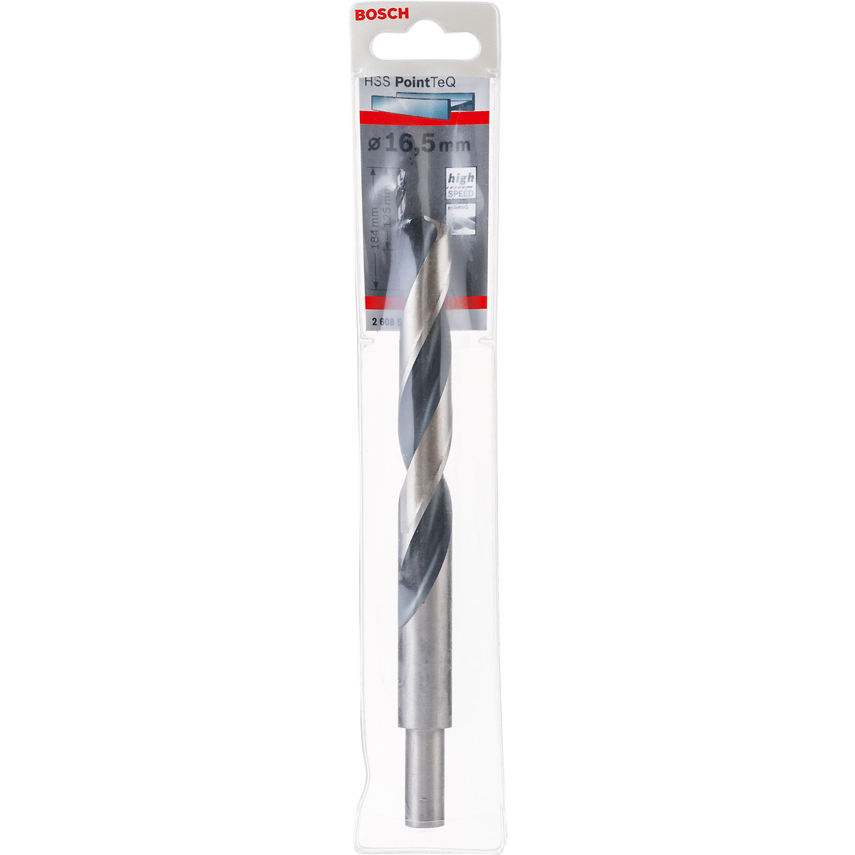 Bosch Metallspiralbohrer HSS PointTeQ, DIN 338, mit reduziertem Schaft