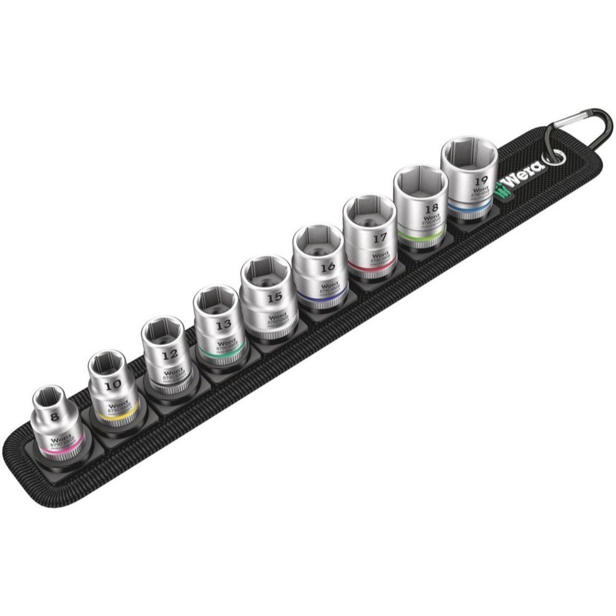Wera Belt B 4 Zyklop Steckschlüsseleinsatz-Satz, 3/8"-Antrieb, 9-teilig