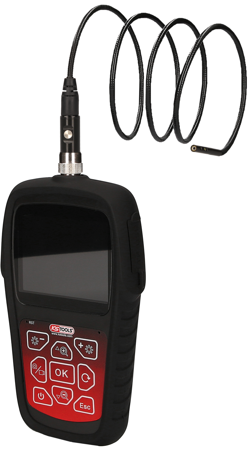 KS Tools HD-Videoskop-Satz mit Ø 4,5 mm 0° und 90° HD Frontkamera-Sonde, umschaltbar, 7-tlg