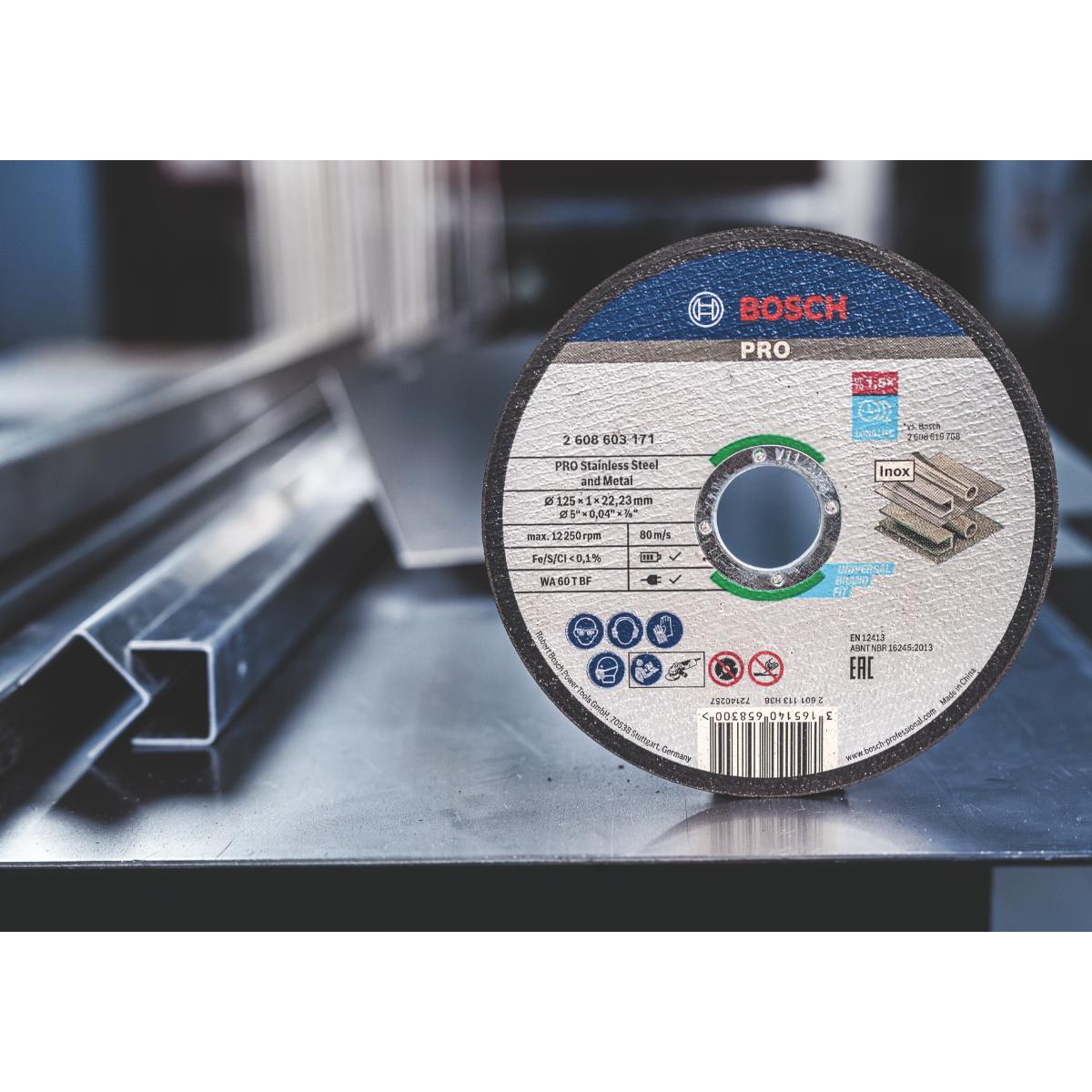 Bosch PRO Stainless Steel and Metal Trennscheibe, gerade, 100 Stück