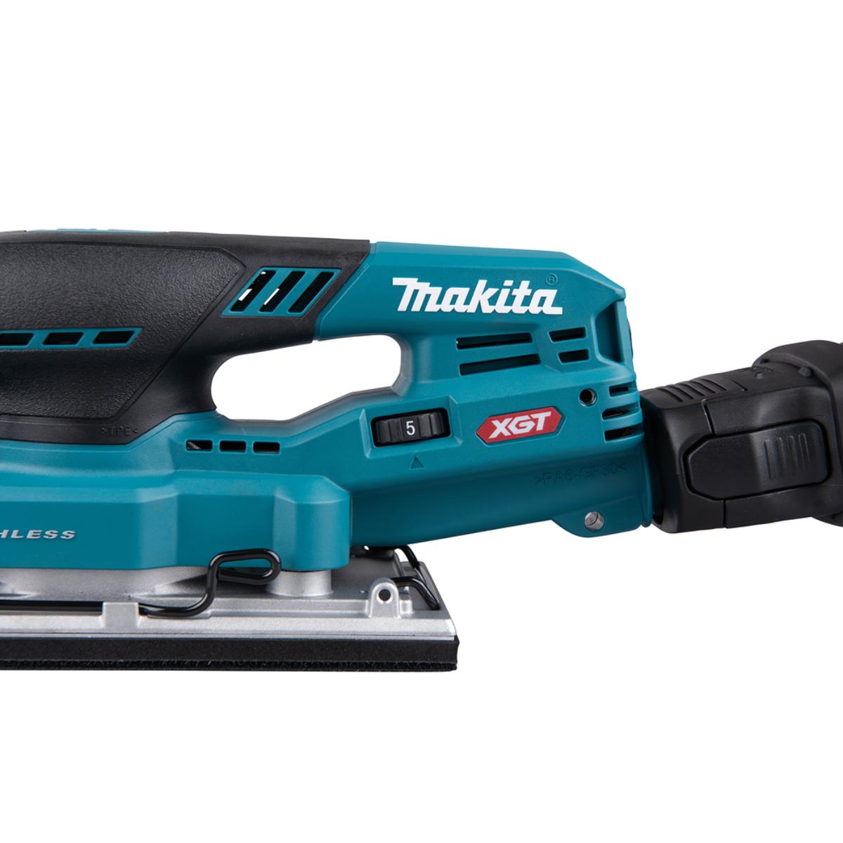 Makita Akku-Schwingschleifer XGT, Connector, 93x185 mm, 6.000 - 12.000 min(-1), 2,0 mm Hub, 1,6 m Kabel