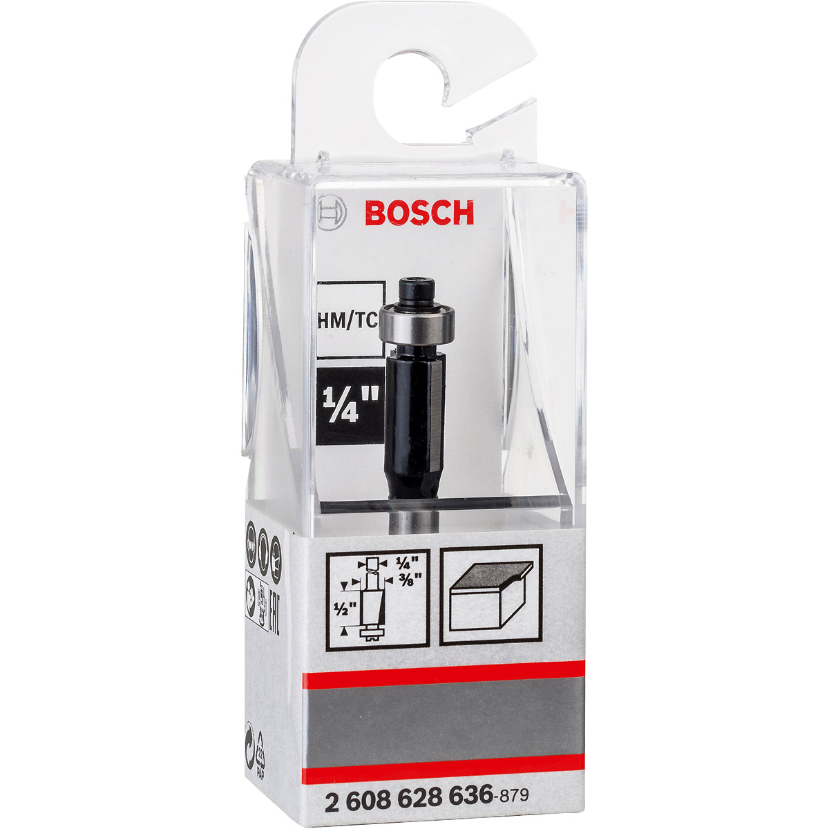 Bosch PRO Laminat-Bündigfräser, Schaft 1/4"