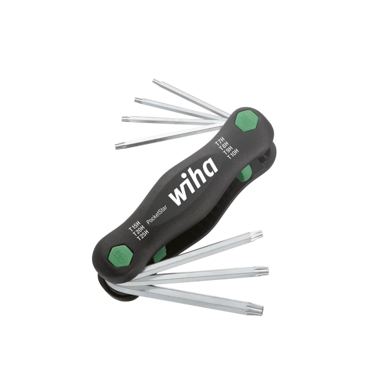Wiha Multitool PocketStar TORX Tamper Resistant (mit Bohrung) 7-teilges Set
