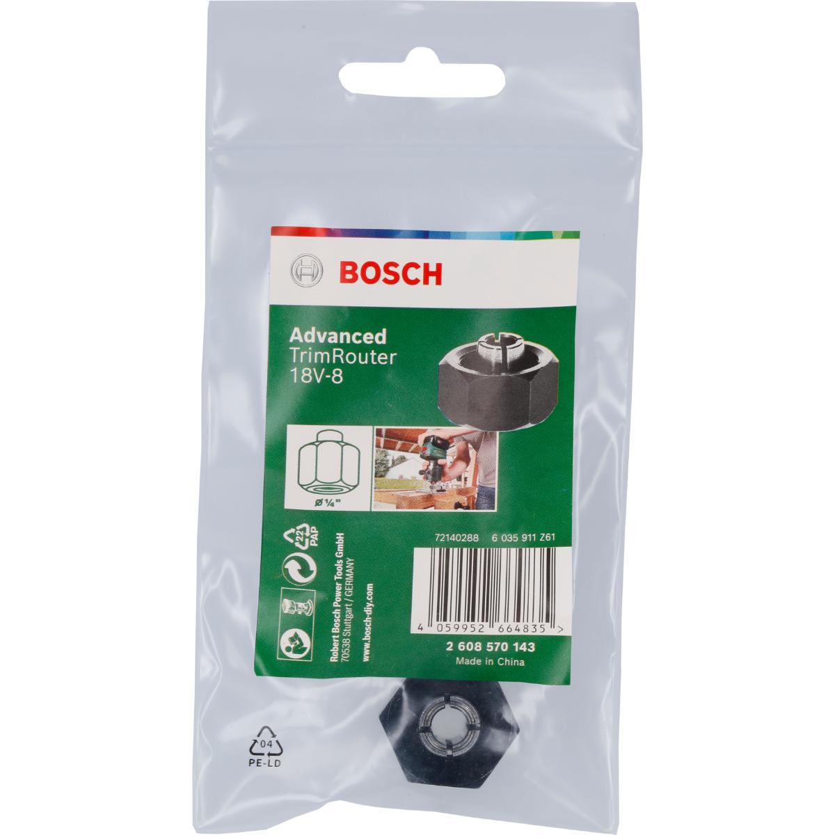Bosch Spannhülse 1/4-Zoll für Advanced TrimRouter