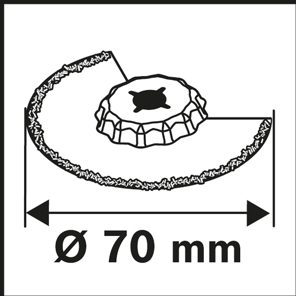 Bosch Carbide-RIFF Schmalschnitt-Segmentsägeblatt ACZ 70 RT5, 70 mm
