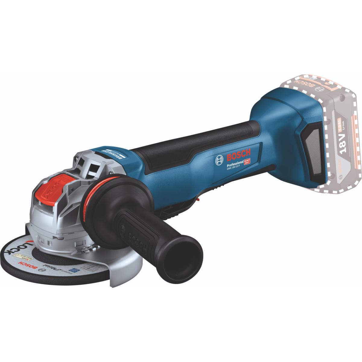 Bosch Akku-Winkelschleifer mit X-LOCK GWX 18V-10 P, (solo, L)