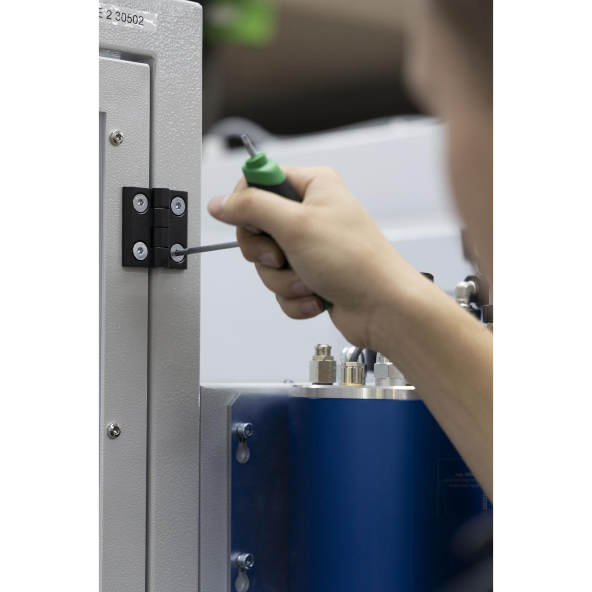 Wiha Stiftschlüssel mit Quergriff Set ComfortGrip TORX 7-teilges Set mit Seitenabtrieb, mattverchromt im Werkbankständer