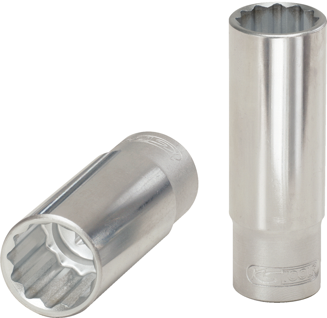 KS TOOLS 1/2" 12-kant-Stecknuss, lang