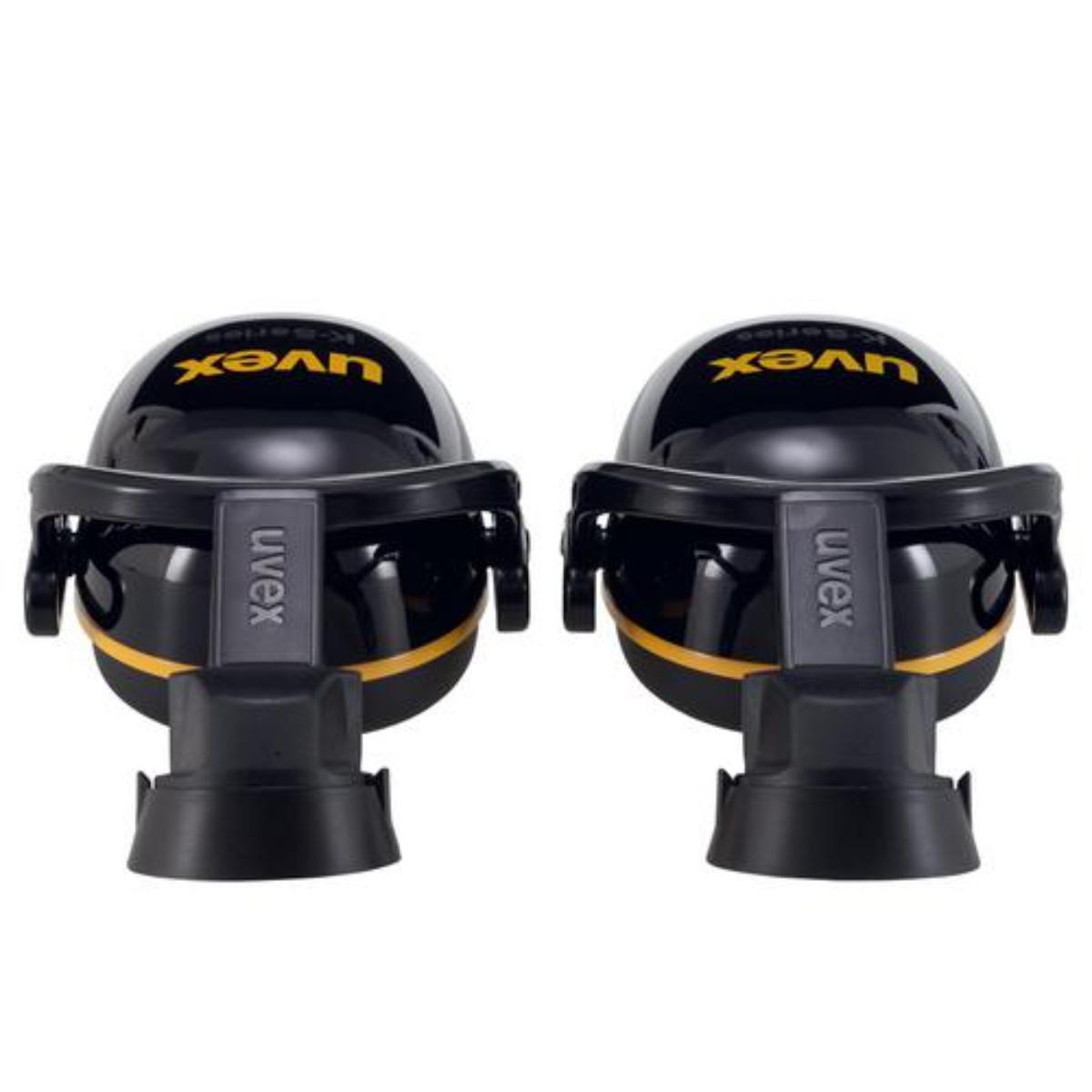 uvex K20H Kapselgehörschutz Helm Gehörschutzkapsel schwarz/ gelb SNR 30 dB