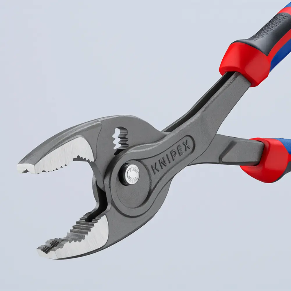 KNIPEX TwinGrip Front- und Seitengreifzange mit Comfort-Griffen grau atramentiert 250 mm